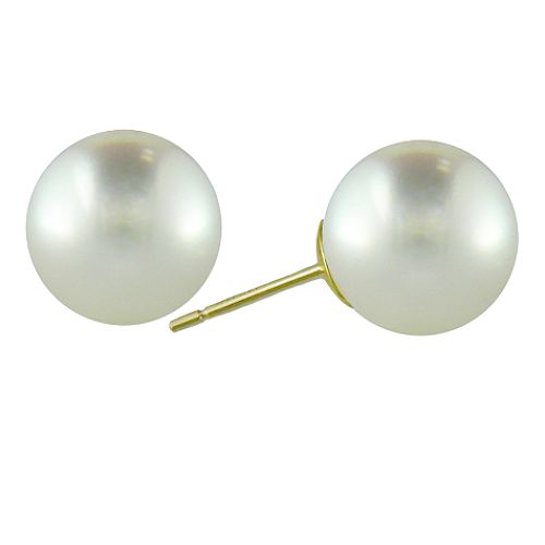 14K 6mmJapanese Akoya White Pearl Stud Earring