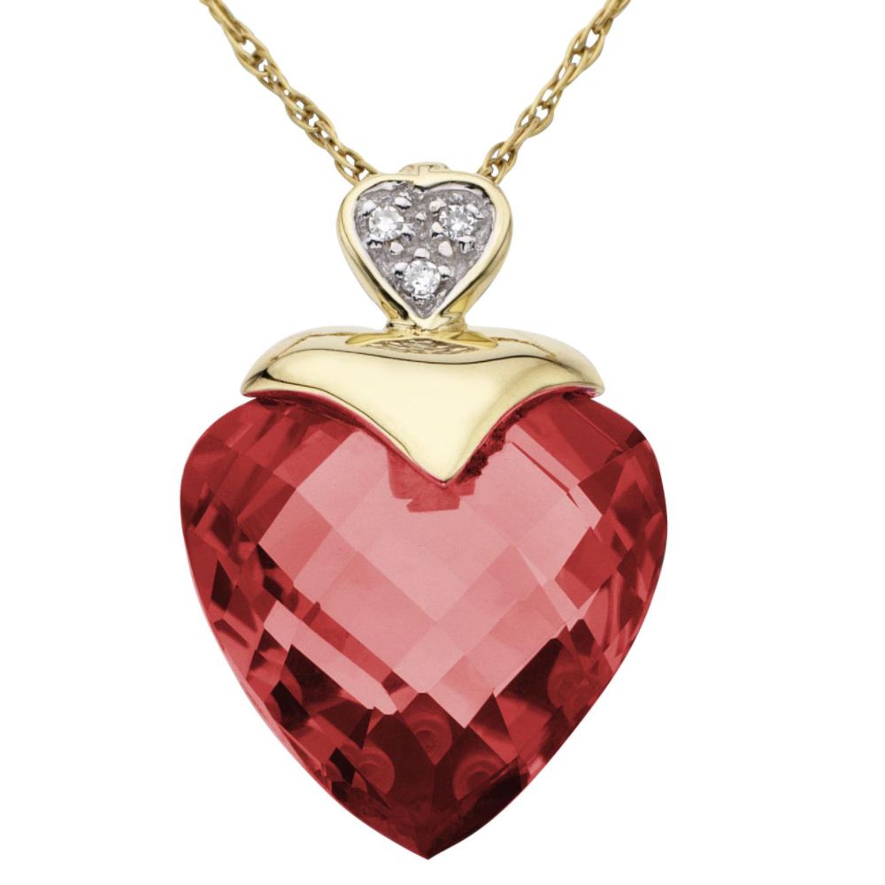Ruby Heart Pendant
