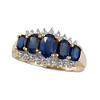 Sapphire Ring with Diamond Accents