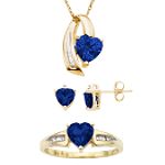 Andin International Sapphire and Diamond Gift Set