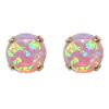 Pink Opal 6mm Stud Earrings