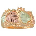 Black Hills Gold Jewelry Tricolor 10K Gold Ladies' Traditional Wedding Band