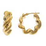 Andin International CLOSE-OUT - San Marco Hook Earring. 14K Yellow Gold.