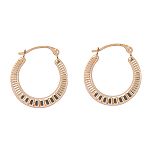10Kt Multi Lined Hoop