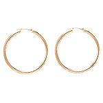 10Kt Large Polished Hoop