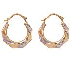 SGG Inc 14kt TT 7 Sided Hoop