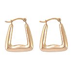 10Kt Square Hollow Hoop