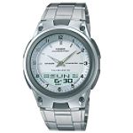 Casio Men's Sports White Dial Analog Digital Databank Watch