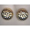 Diamond cut post Earrings 14k Yellow Gold
