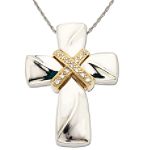 Classic Diamond Accent Cross With 