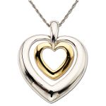 Pretty Double Heart Pendant