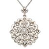 Vintage Inspired Intricate Flower Pendant