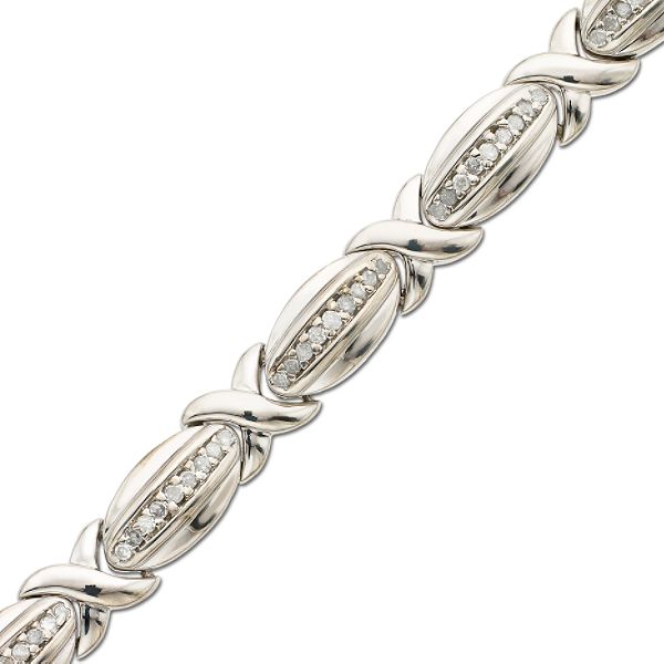Hugs & Kisses Bracelet with 1Ct Diamond Weight