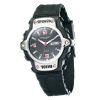 Mens Rubber Band Black Dial Watch