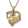10kt Yellow Gold 1/10ct tw* LOVE Heart Pendant