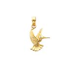 14K Yellow Gold Hummingbird Charm - C3472 price decreased by 60%