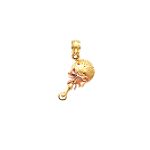 Quality Gold 14k Yellow and Rose Gold Baby Rattle... by Quality Gold