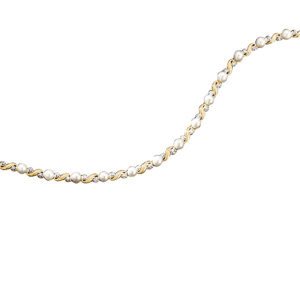 Pearl and Diamond Bracelet