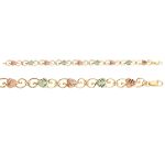 Black HIlls Gold Tricolor 10K Leaf Bracelet