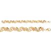 Tricolor 10K Wavy Link Bracelet