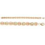 Black HIlls Gold Tricolor 10K Figure-Eight Bracelet