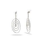 Unique Designs .20 Cttw G-Vs2 Diamond 18K White Gold Fashion Earrings