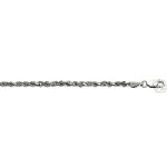 Unique Designs 14K White Gold Rope Chain 20