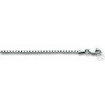 14K White Gold Solid Box Chain 20
