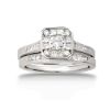 14Ktwg Diamond Eng & Wedding Ring Set .33Pc Center
