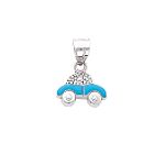 Quality Gold 14k White Gold .01ct Diamond Blue... by Quality Gold