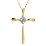 .04Ct Dia Ctr Pol Cross On Ba