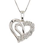 .104Ct Dia Accent Rib Hrt Pnd