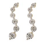 .16 ct. t.w. Diamond S Curve Earrings in 14K White Gold