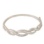 14K Diamond bangle bracelet