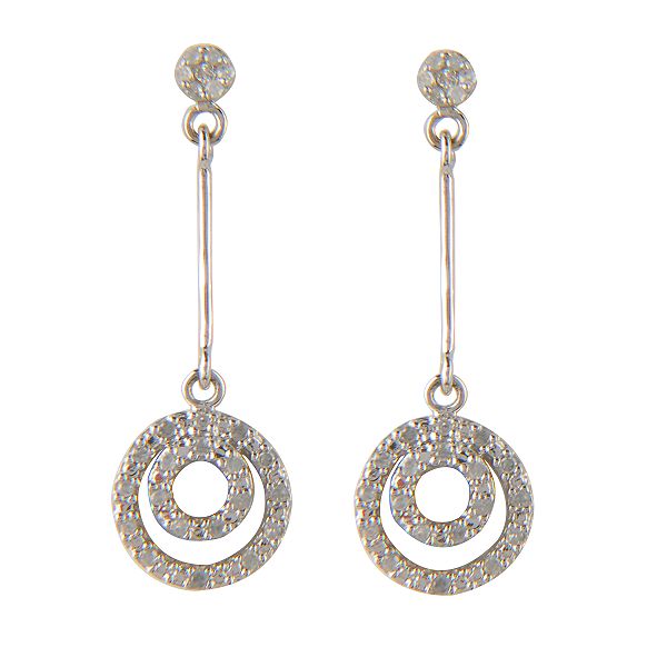 10K white gold Diamond earrings