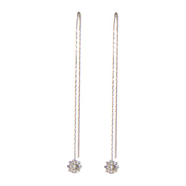 14K white gold Diamond earrings