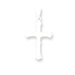 14K Two-tone INRI Fleur de lis Crucifix Pendant - M1325