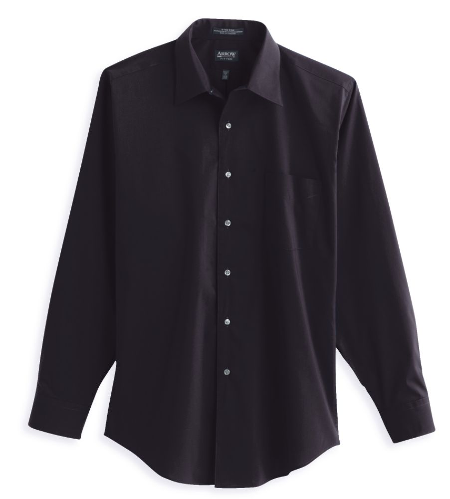 Arrow Fitted Poplin Long Sleeve Dress Shirt
