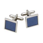 Blue Fiber Optic Cuff Links