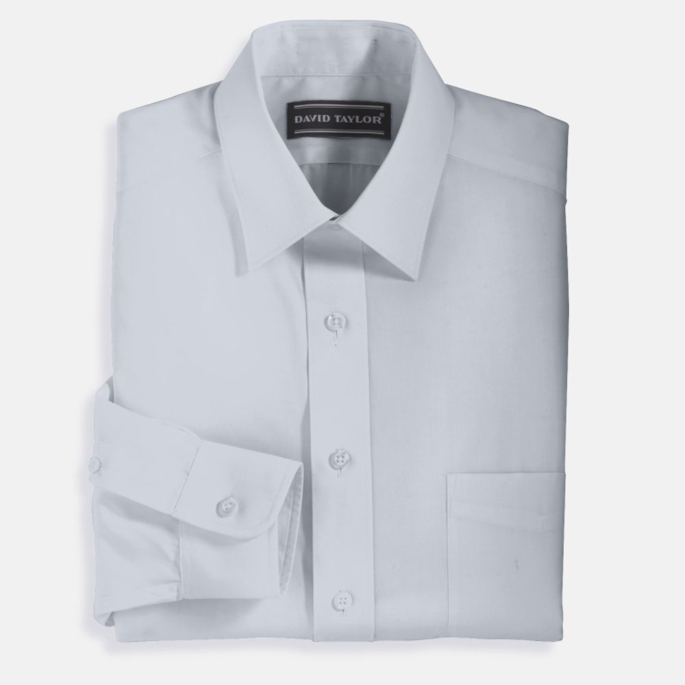 David Taylor Broadcloth Dress Shirt