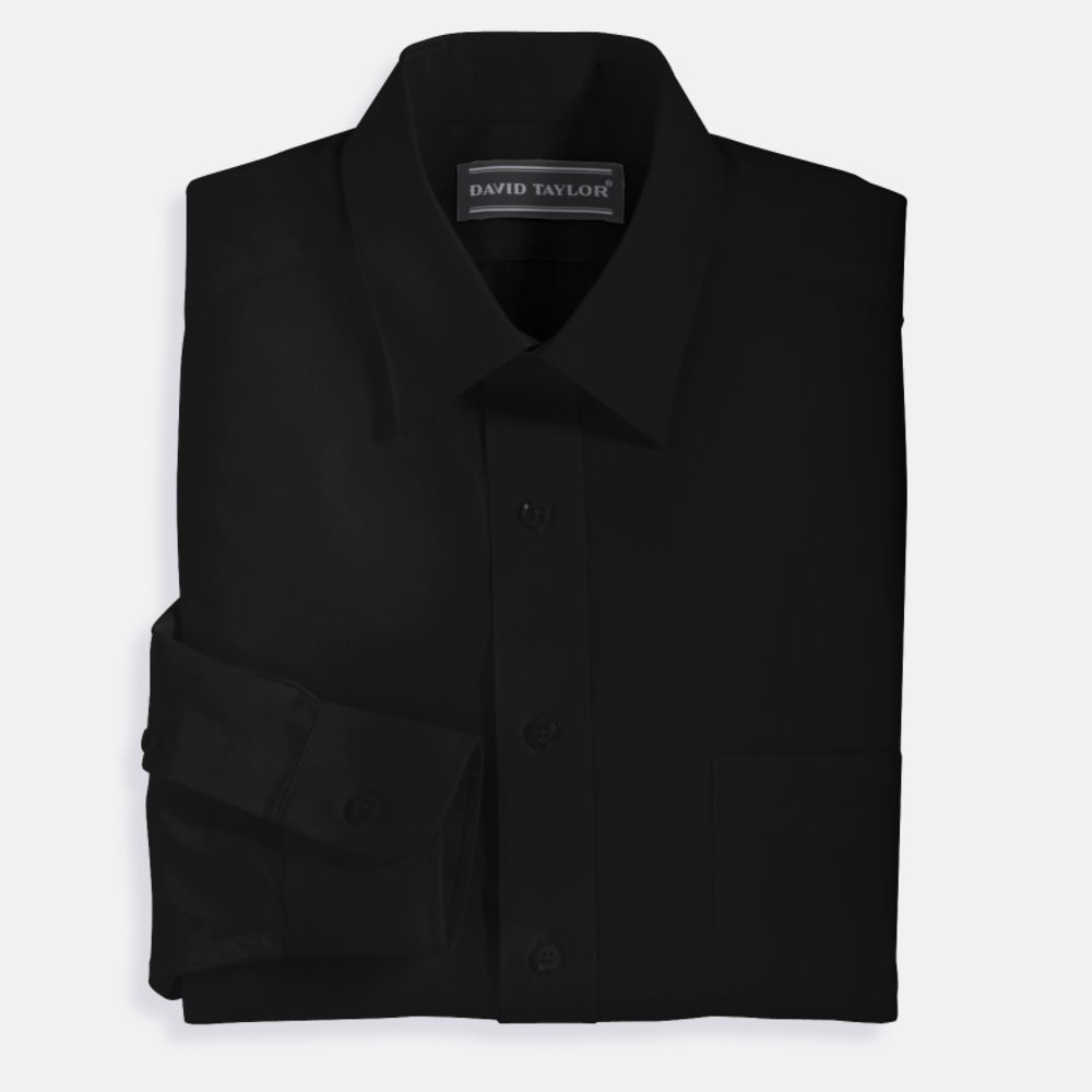 David Taylor Broadcloth Dress Shirt