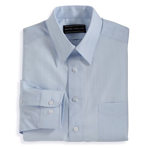David Taylor Broadcloth Dress Shirt - Tone on Tone