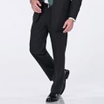 Covington Perfect Suit - Poly Wool Pleated Suit Pant, Gray Window Pane
