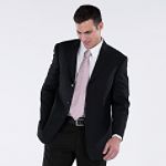 Covington Perfect Suit - Poly Wool Blend Suit Coat, Black