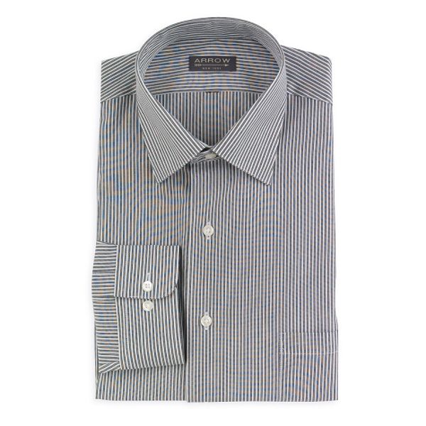 Arrow Long Sleeve Stripe Broadcloth Dress Shirt