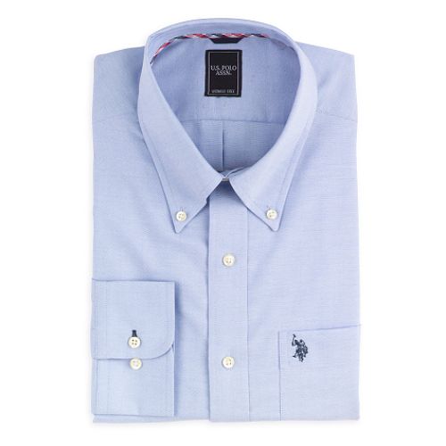 US Polo Assn. Long Sleeve Oxford Solid Dress Shirt