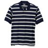 Big Men's Short Sleeve Striped Jersey Polo Tee Shirt