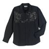 Men's Long Sleeve Dobby Stripe & Print Shirt