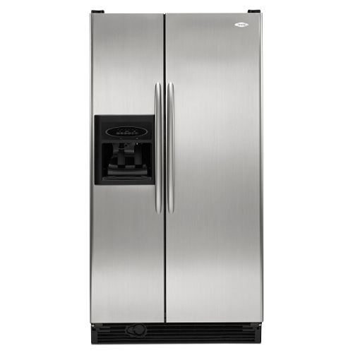 Click to buy Maytag Stainless Steel 25.3 cu. ft. Side-By-Side Refrigerator w  Water Filtration (MSD2550VE) .