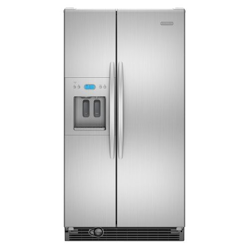 KitchenAid Stainless Steel 25.4 cu. ft. Side-By-Side Refrigerator w  In-Door-Ice & Max Ice...